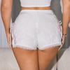 1Pc Lace Boyshort with A Bow Sexy Underwear Women's Panties Women Bottoms Cover Up Shorts Safety Pants Soft Lingerie Homewear Sleep Breathable