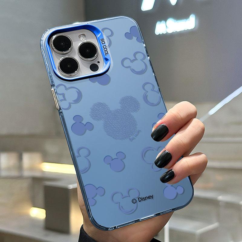 Roztomilý Avatarový Kryt s Myškou Mickey pro Apple iPhone 17 Air 16E 16 15 14 13 12 mini 11 8 7 Pro Max Plus Barevný Kryt na Telefon