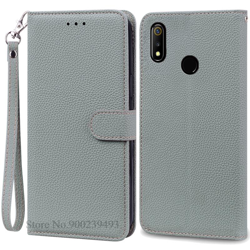 For Realme 3 Case Soft Pu Leather Flip Wallet Case For Realme 3 Pro Case Phone Cover For Realme 3 Pro Coque Fundas Bumper