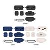 Silicone Case Protective Skin Case Shockproof Protective Cover with Carabiner Earphone Case Cover for Sony WF-C510 Charging Case