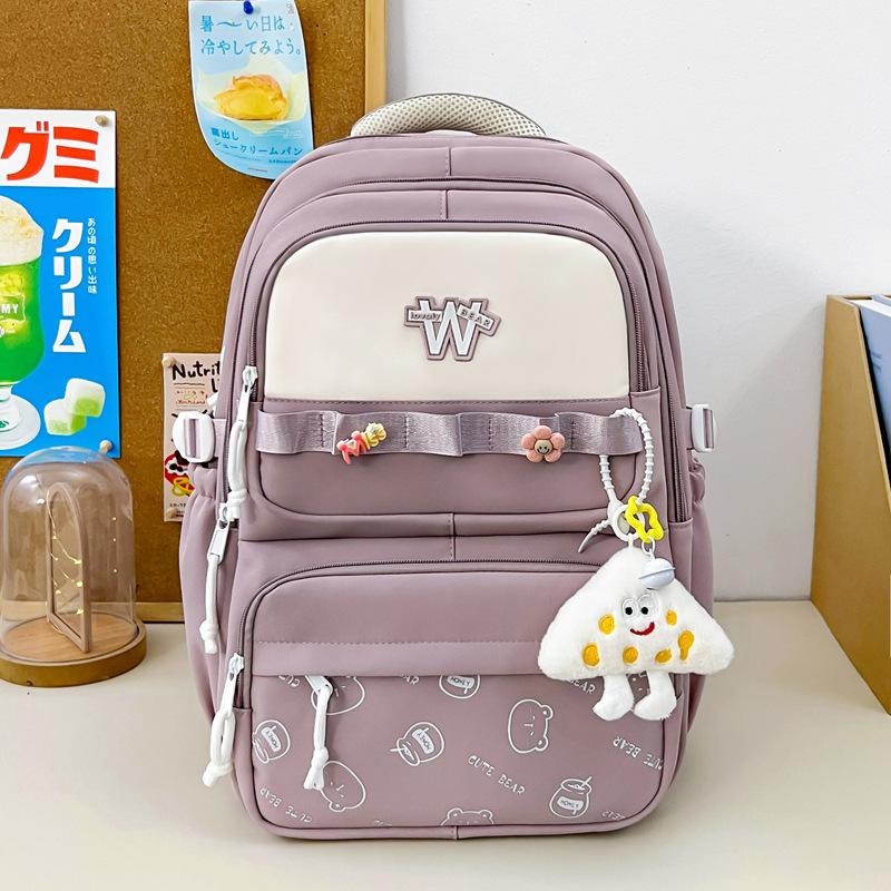 Schoolbag backpack for women's small fresh junior high school primary school students 45th and 6th grade girls backpack New student schoolbag