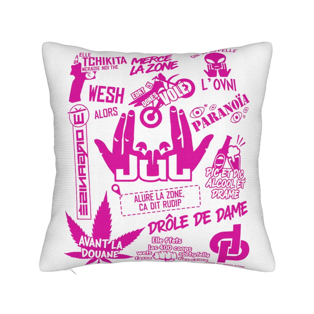 Pillow Cover French Rapper JUL Novelty Pillow Case For Sofa Home Decoration Pillowcases