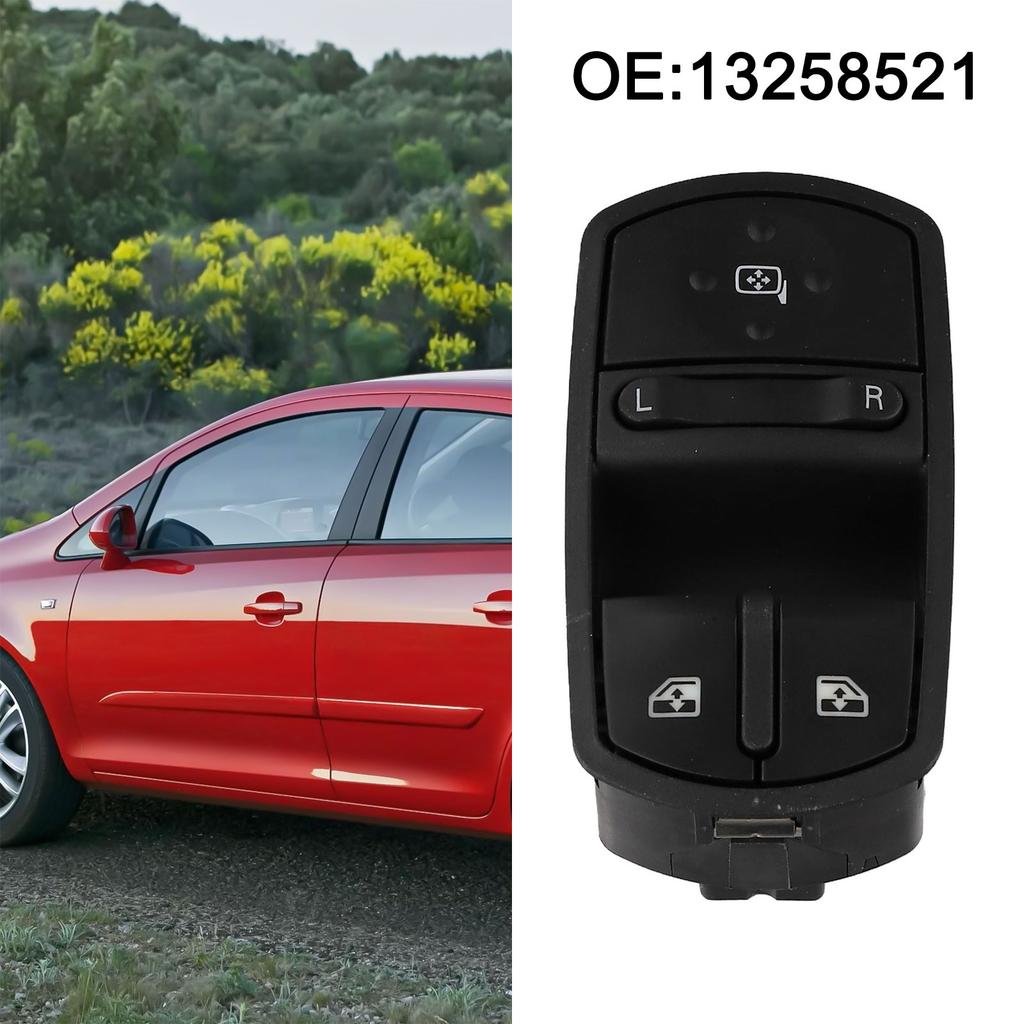 Window Control Panel Assembly 13258521 Compatible with For Vauxhall and For opel For Corsa Models from 2008 to 2014