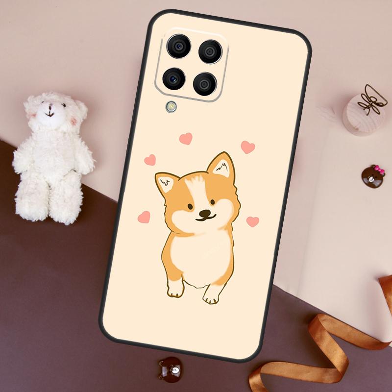 Cartoon Corgi Case For Samsung Galaxy M13 M54 M34 M14 M56 M36 M16 M31 M11 M53 M12 M32 M52 M35 M55 M15 M06