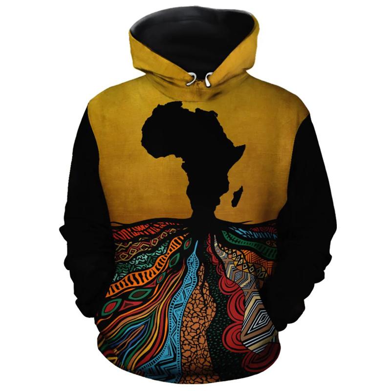 Africké Etnické Kmeny Jedinečná Grafická Mikina S Kapucí Pro Muže Etnický Potisk Oblečení S Kapucí Volná Harajuku Street Vintage Mikiny S Kapucí