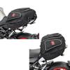2x Motorcycle Saddle Bag Bagtecs X50 Rear Luggage Rack 50Ltr In Black