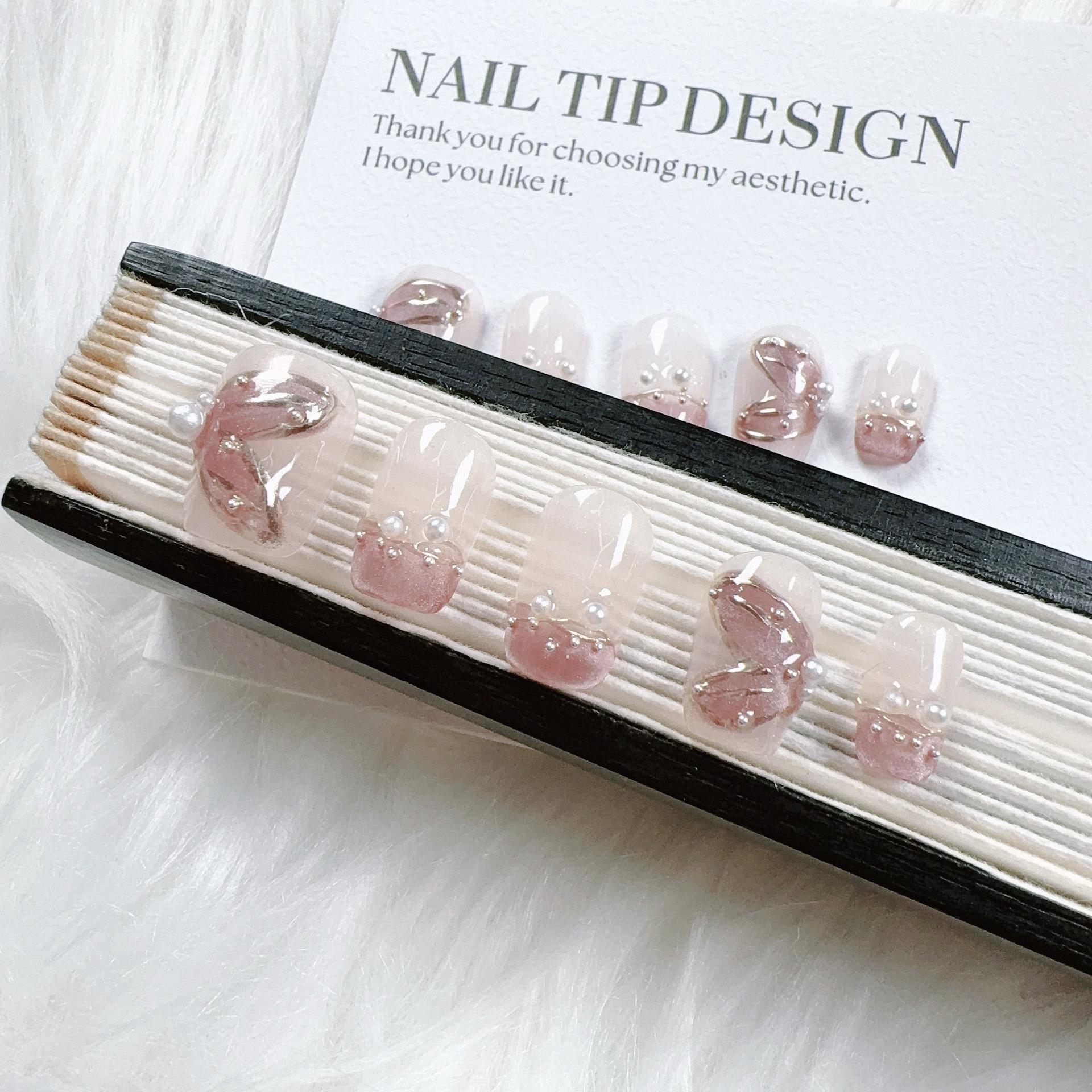 

Wearable Nail Art: Sparkly Autumn/Winter Caramel Butterfly Stickers Small