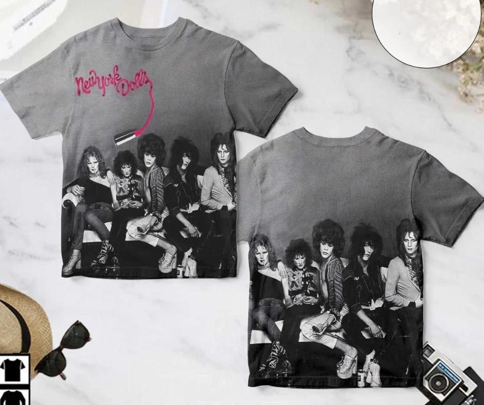 New York Dolls Self-titled Debut Album Cover AOP 3D T-Shirt XXXXL