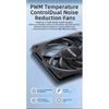 TEUCER UT-12015 12cm Thin Fan PWM 4PIN 800-2400RPM Computer Case Cooling Fan120mm 15mm Ultrathin PC Chassis Fan
