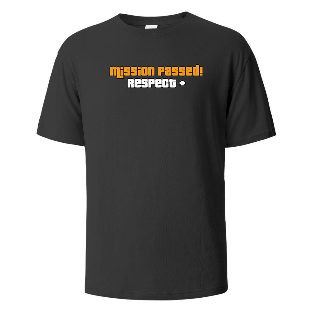 Mission Passed Print T Shirts 100% Cotton Summer Tees For Men Women Oversize Casual Tops T Shirts