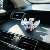 Small Exquisite Desk Toy Dragon Car Dashboard Ornament Flapping Wings LED Flashing Eyes Keychain Desktop Display Decoration with Motion Sensor,