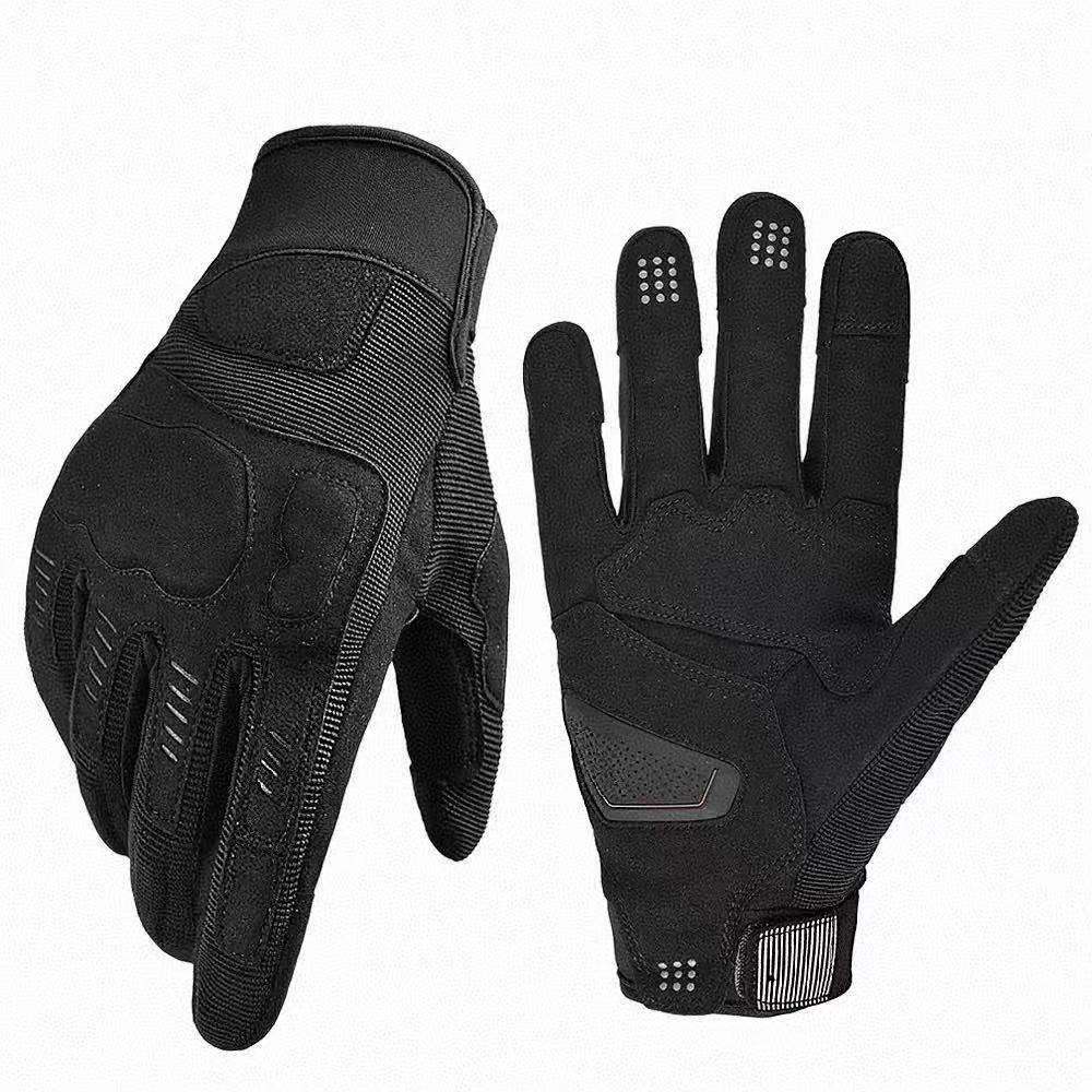 Gloves anti-drop cycling gloves men s and women s locomotive gloves outdoor off-road touch screen M чёрный
