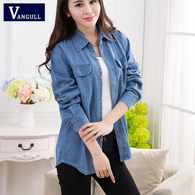 Brand Women Denim Jackets Spring Autumn Solid Color Coat  Female Plus Size Loose Coats
