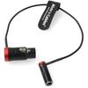 Alvin's Cables Low Profile 3-Pin Mini-XLR Male To Full-Size XLR Female Audio Cable for BMPCC 4K 6K Camera Video Assist with Original Connector, Red, 1