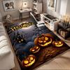 Dekoracje na imprezę Halloweenową Latarnie z dyni z księżycem i nietoperzami Mata biurowa Wystrój domu Biurko Krzesło biurowe Dywan do biura ph75