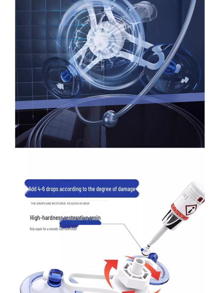 Windshield Repair Liquid for Cracks, Fissures & Scratches - Traceless Damage Restorer