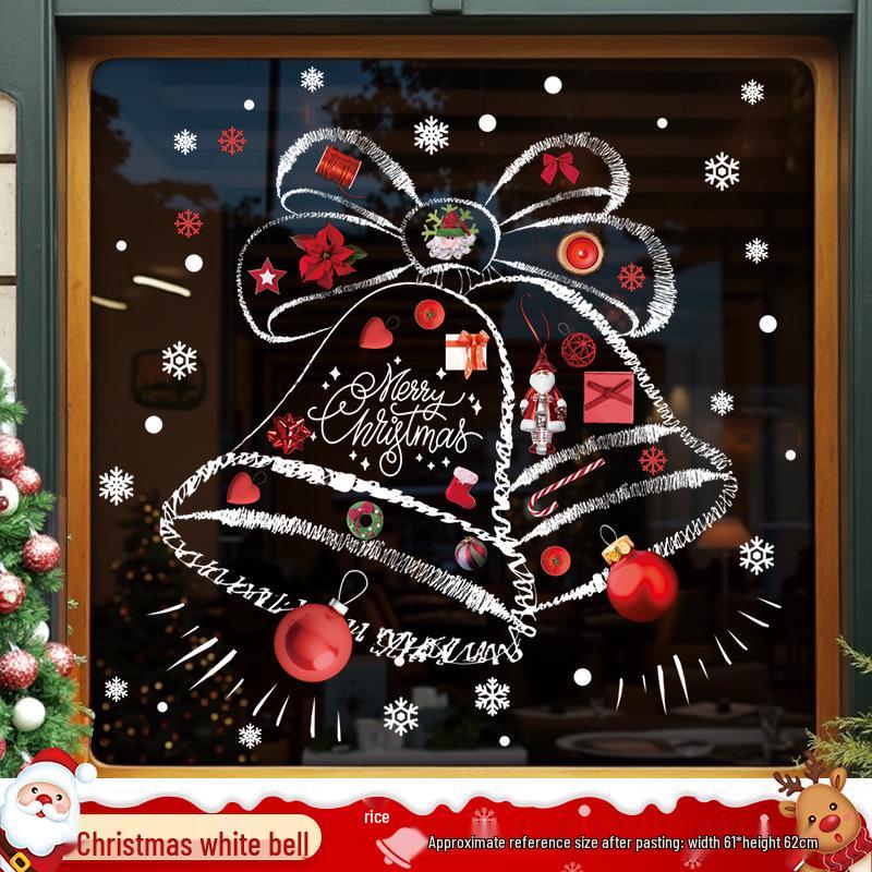 Santa Claus Window Cling Christmas Decoration Decal