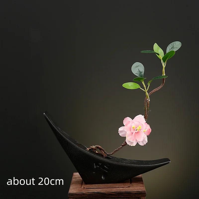 onigiri bento Sashimi Plate dish tray Decorative vase with flowers Sushi shop hotel Restaurant sea food decorations tree flower