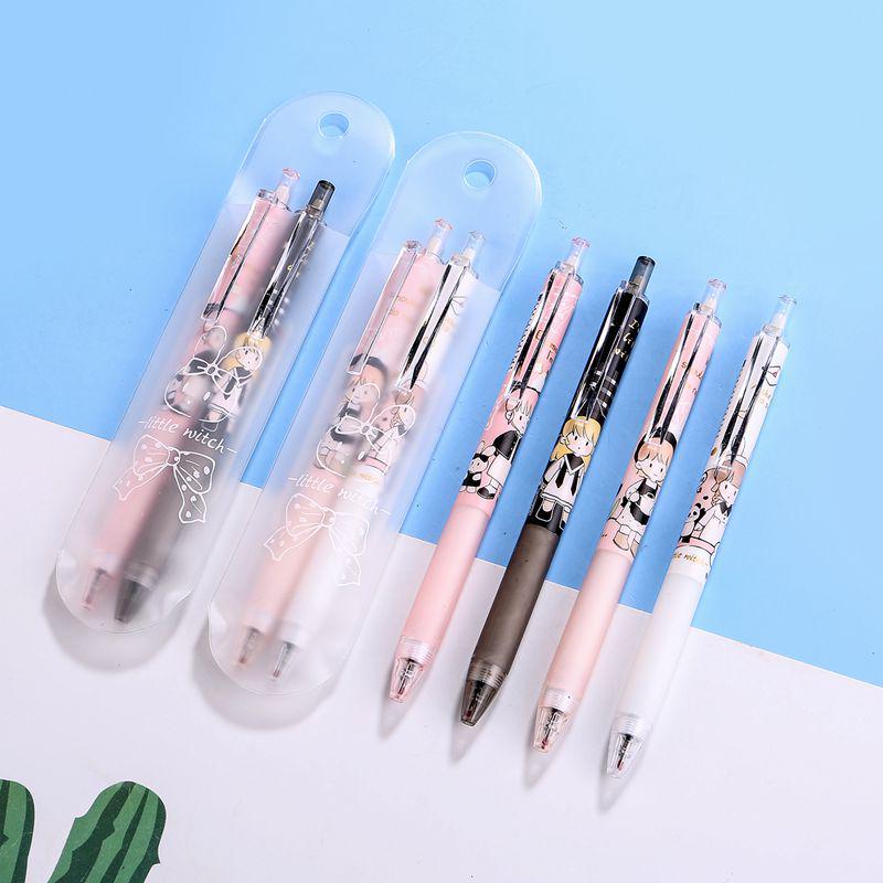 

Special Offer: 2-Pack Bullet Tip 0.5mm Smooth Writing Pens for Students & Office - Cartoon Design Pack of 2 Clickable Pens 0.5mm