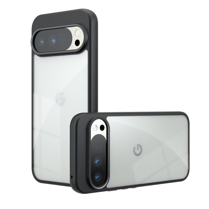 Für Google Pixel 10 Pro XL Hülle Stoßfest Mattes Hautgefühl Matte PC+TPU Anti-Fingerabdruck Transparente Hülle für Google Pixel 10
