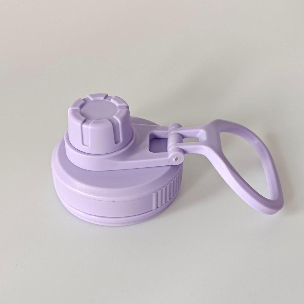 Portable Sports Thermos Water Bottle with Dustproof Lid and Handle