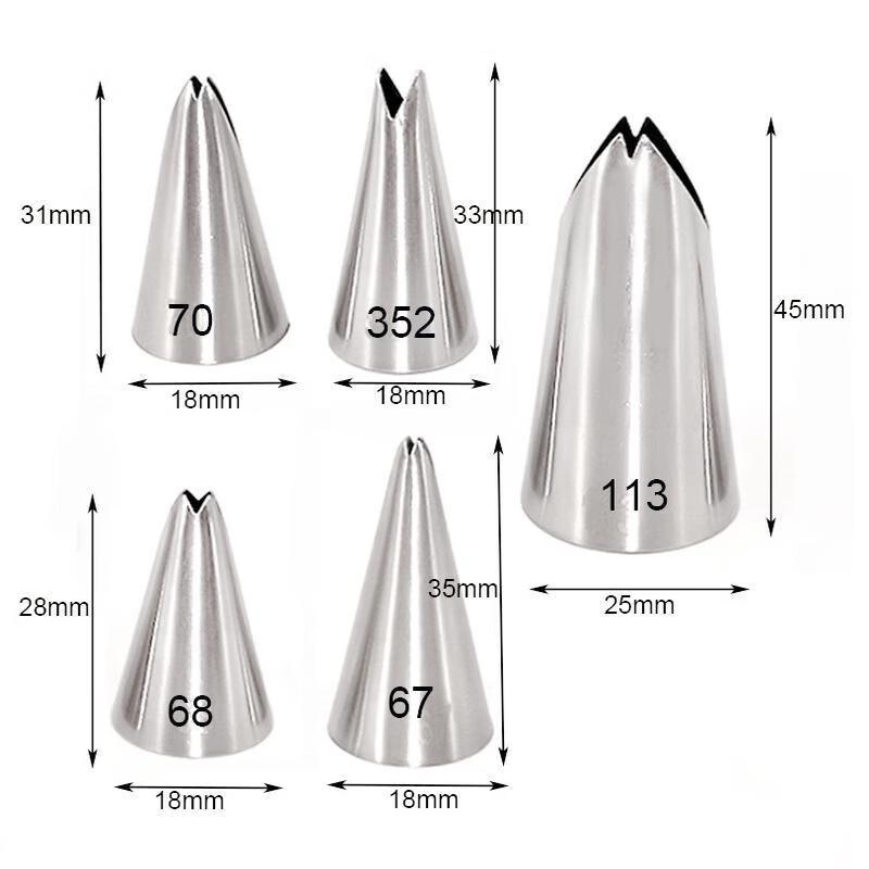 Edelstahl Blatt Spritztülle Backwerkzeug Bündel