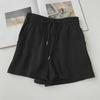 Korean-Style Women's Summer Wide-Leg Elastic Waist Shorts - Plus Size