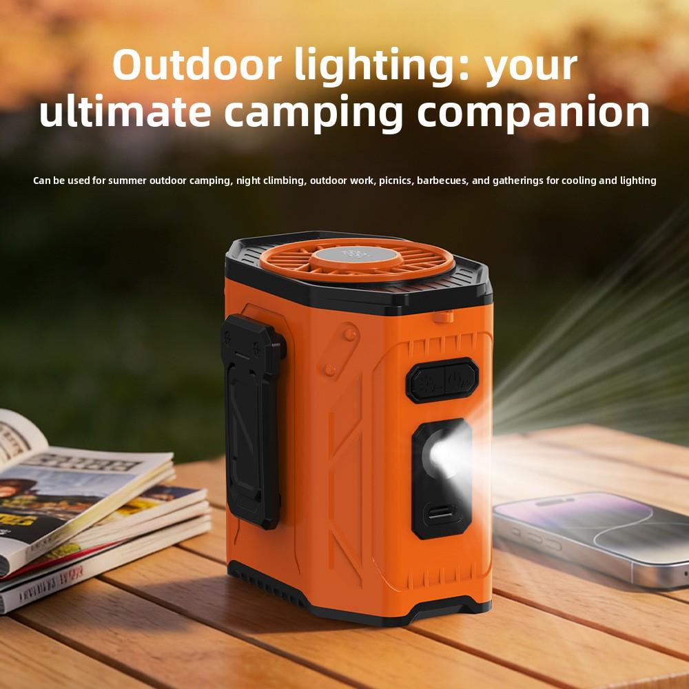 New 100 Speed Portable Outdoor Waist Fan Strong Wind Hanging Neck Lightweight Comfortable For Cook Chef All Day Wear