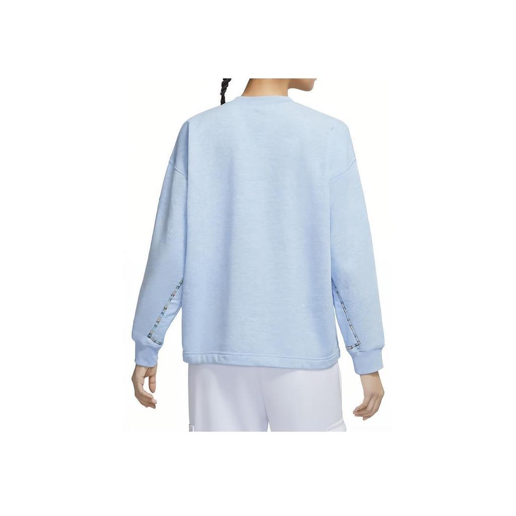 Nike Sportbekleidung Lässiges Rundhals Langarm Sweatshirt Damen Sweatshirt Hell-Militärblau CZ9244-440