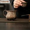 171ml Relief Gilded Glaze Tripodia Tea Pitcher Tea Divider Cha Hai Dispenser Household Justice Cup Fair Mug Drinkware Supplies