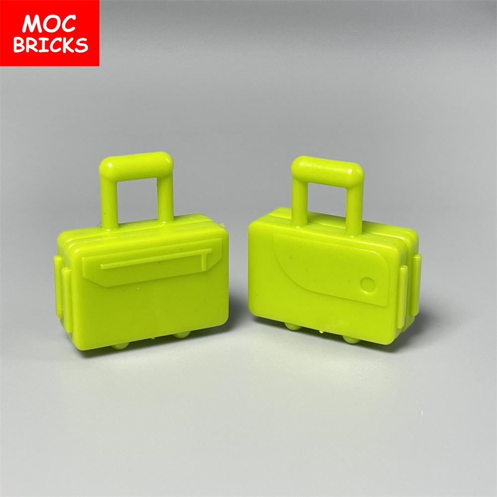 10pcs/lot MOC Blocks Utensil Suitcase featuring Long Handle 37178 Traveling Case Construction Bricks Accessories Children's Playthings Gifts