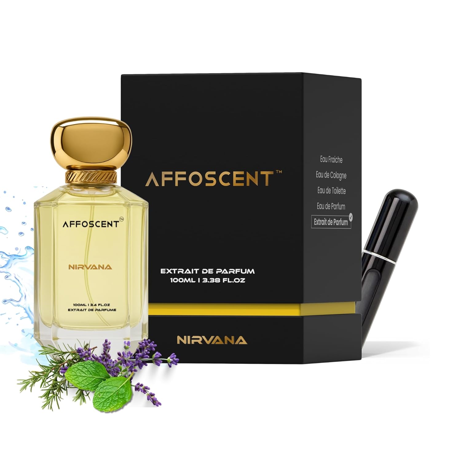 Nirvana Perfume for Men - 100 ml by Affoscent | Summer Special Aquatic Perfume | 100 ML