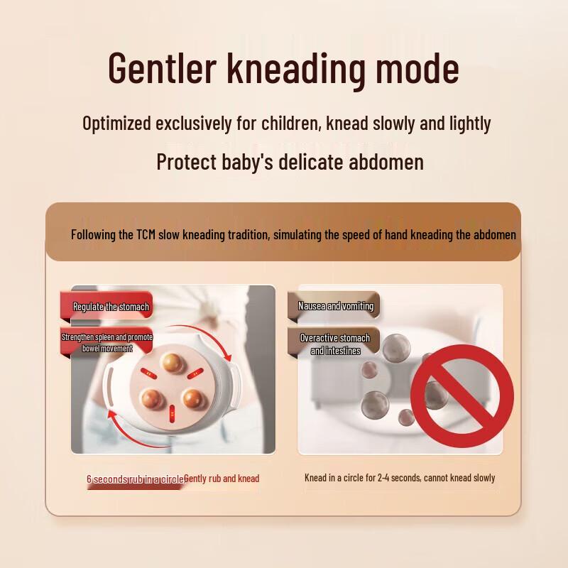 Children's Red Light Warming Abdominal Massager