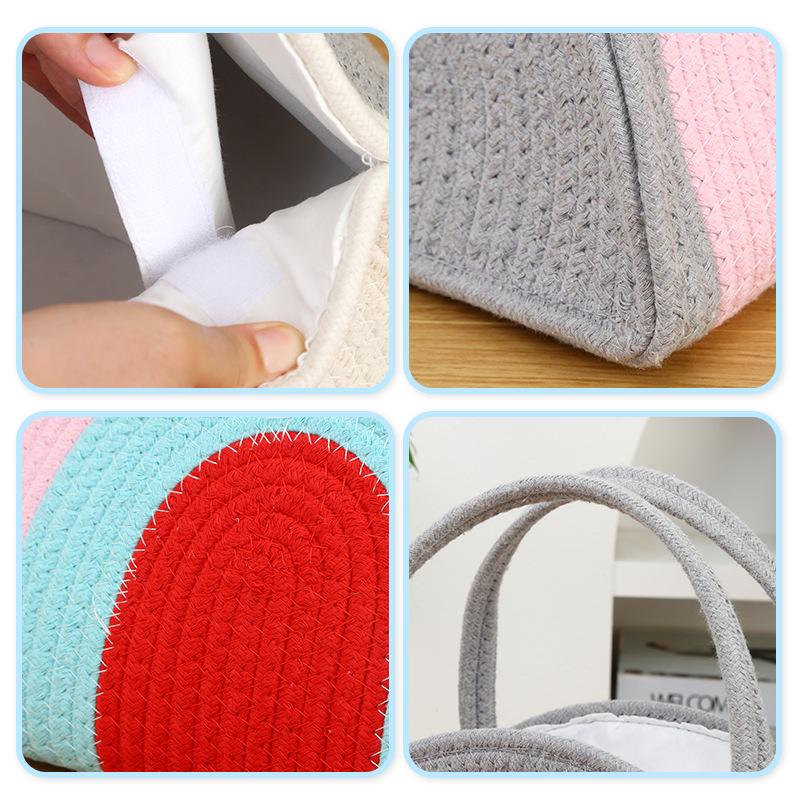 Cotton Rope Woven Tote Baby Diaper & Storage Bag
