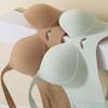 1Pc Seamless Comfortable Large Size Sexy Bra Slimming Nylon Ultrathin Double Shoulder Strap