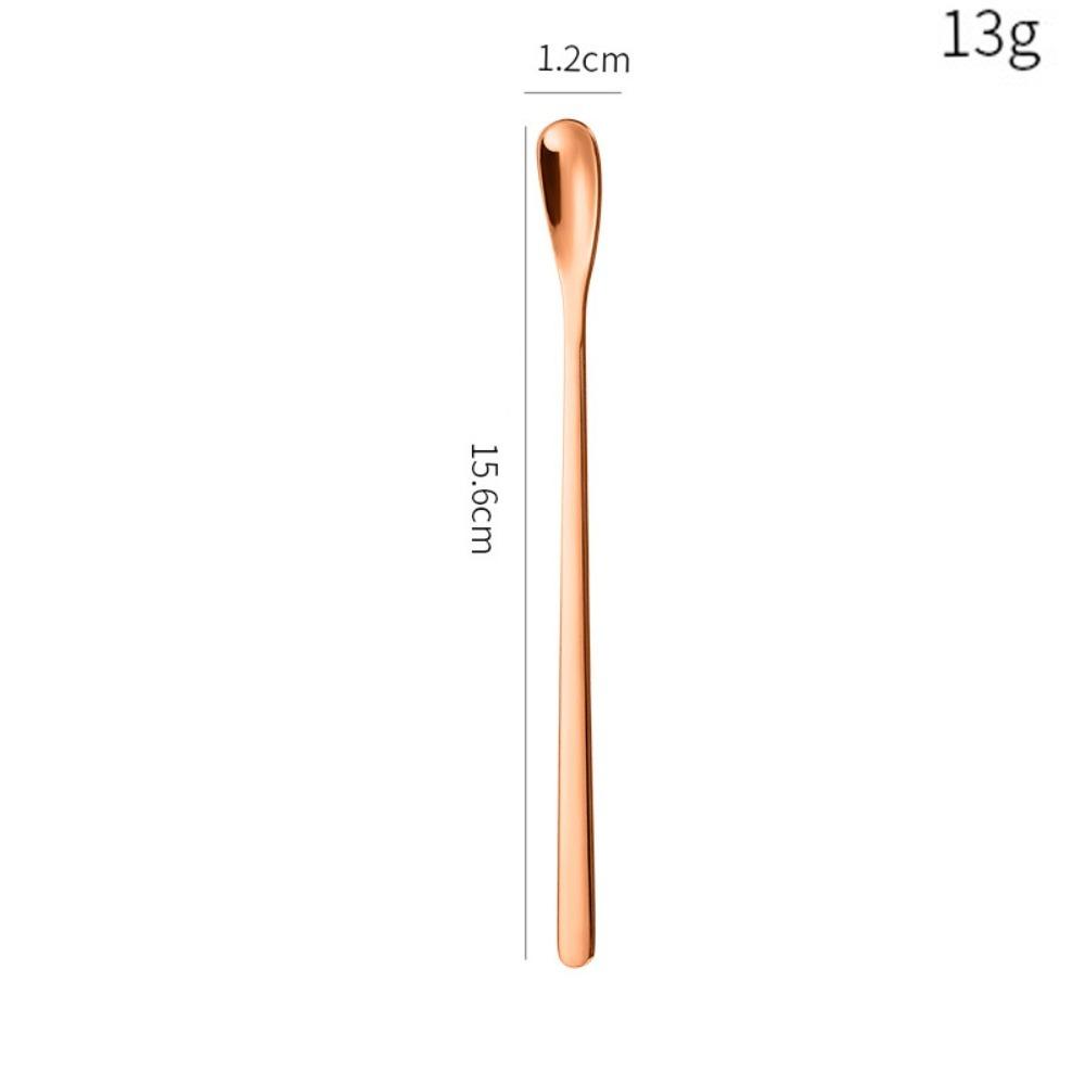 Stainless Steel Dessert Spoon Long Handle Stirring Rod Hot Sale Stirring Spoon  Stirring Coffee