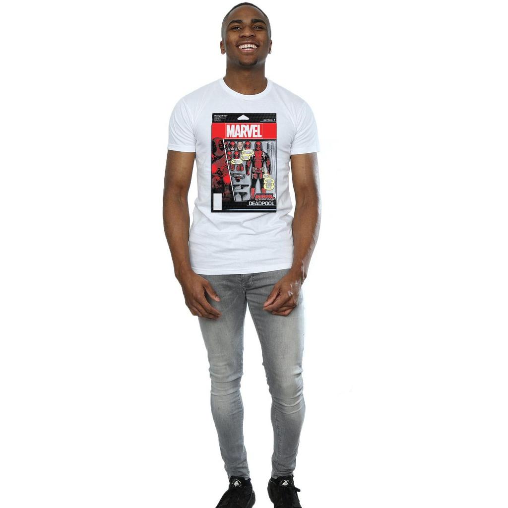 Marvel Mens Deadpool Action Figure T-Shirt