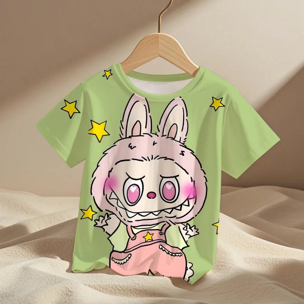 Funny Cartoon Cool Cute 3D Kids Boys Clothes Short Sleeve Casual Streetwear Girl Fashion