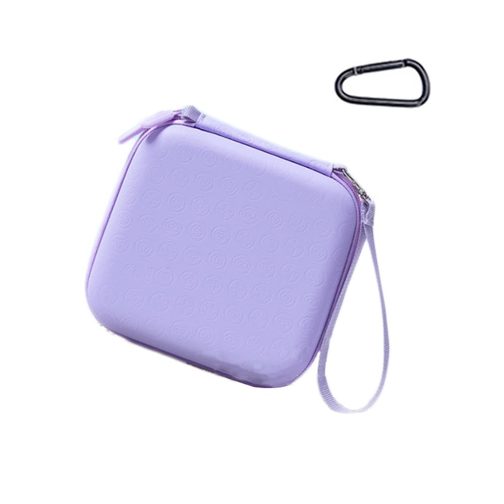 

Portable Mini Bag Carrying Case For DJI Osmo Action6 PU+Lycra Waterproof Organizer Bag Protective Cover Protection Accessories фіолетовий