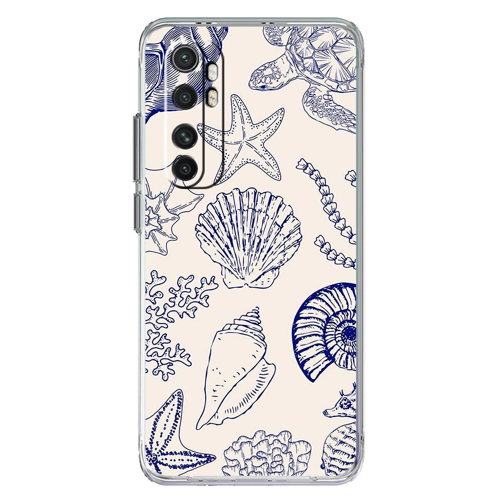 Phone Case For Xiaomi Mi Poco X7 X6 X5 NFC X3 F7 Ultra F6 Pro F3 15 14T 14 13T 11 12 13 Lite Clear TPU Cover Blue Ocean Animals