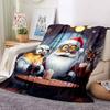 1Pc Christmas Minion Santa Helper Blanket Soft And Comfortable Casual Warm Camping Travel Christmas Halloween Gift M91747