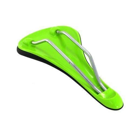 Fabric Scoop Elite Shallow Rails Road MTB Black and VL1791 Cro-Mo Saddle, Green,