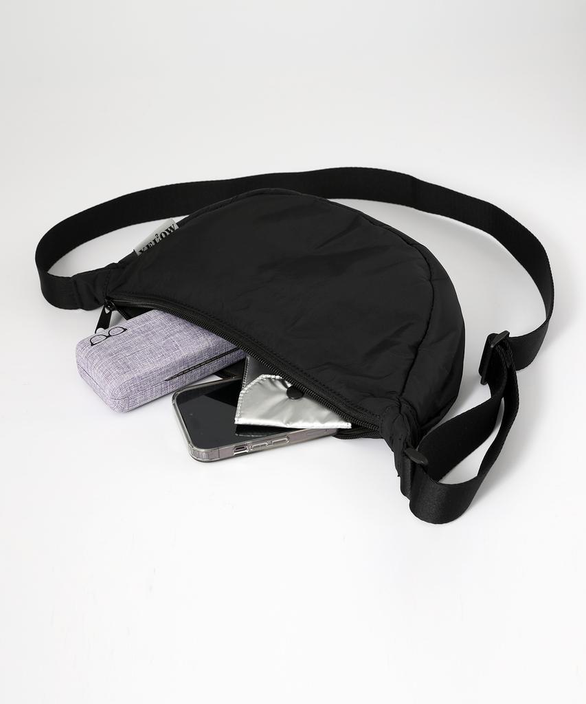 Yellowstone Light Half Moon Hobobag - Black
