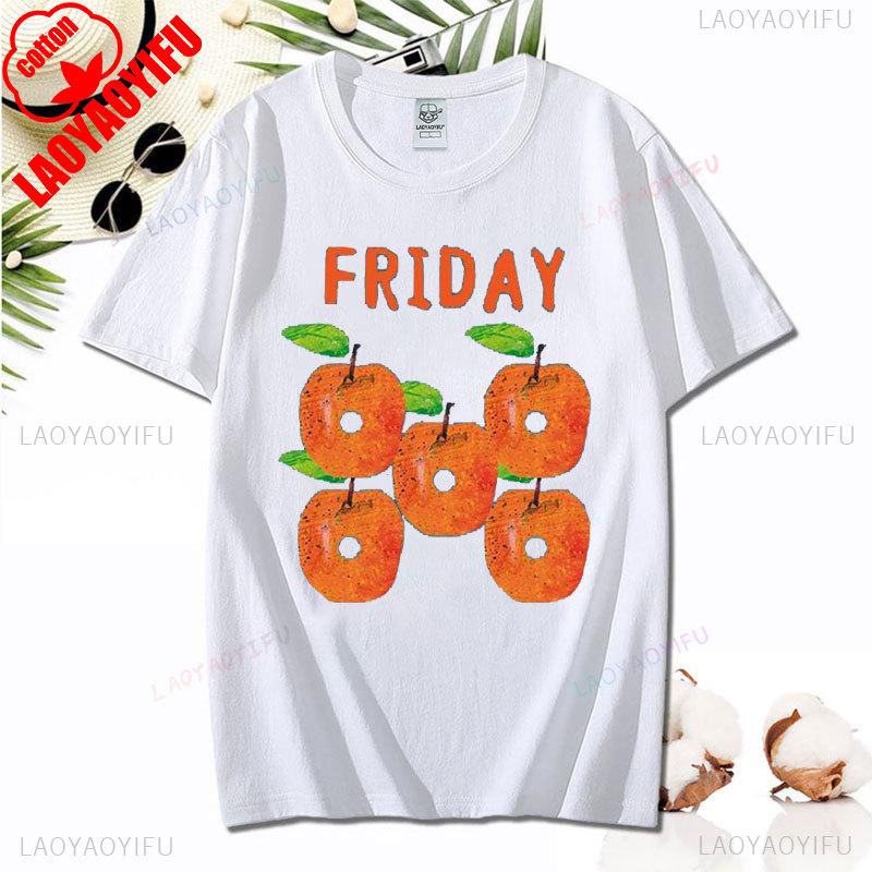 Tričko Unisex Hladová housenka Vtipné Tričko s potiskem pro milovníky knih Hladová housenka Ovoce Tričko Topy