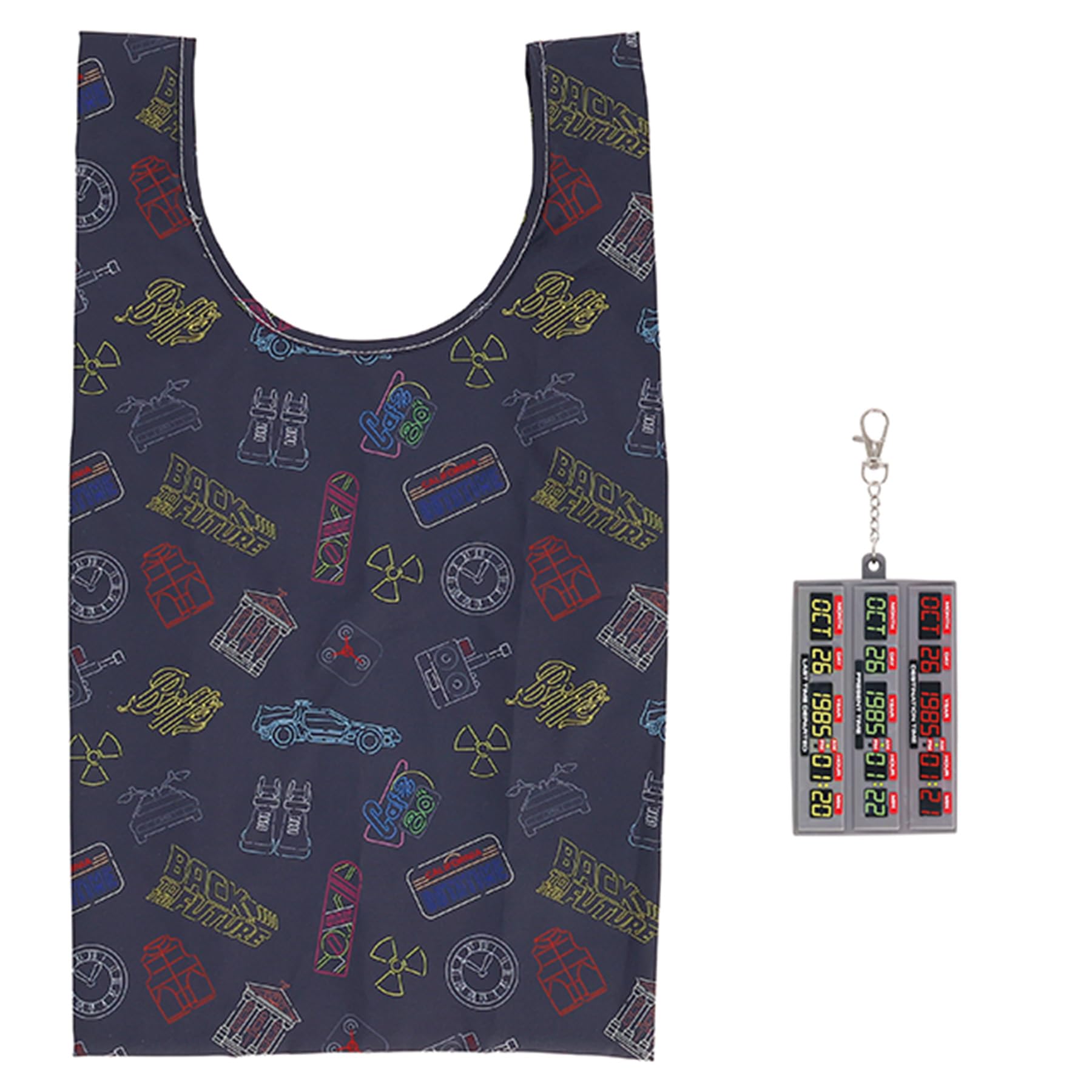 

Marushin Back to the Future Time Circuit Eco Bag with Pouch, Recycled Polyester, Silicone Pouch, 4755028300