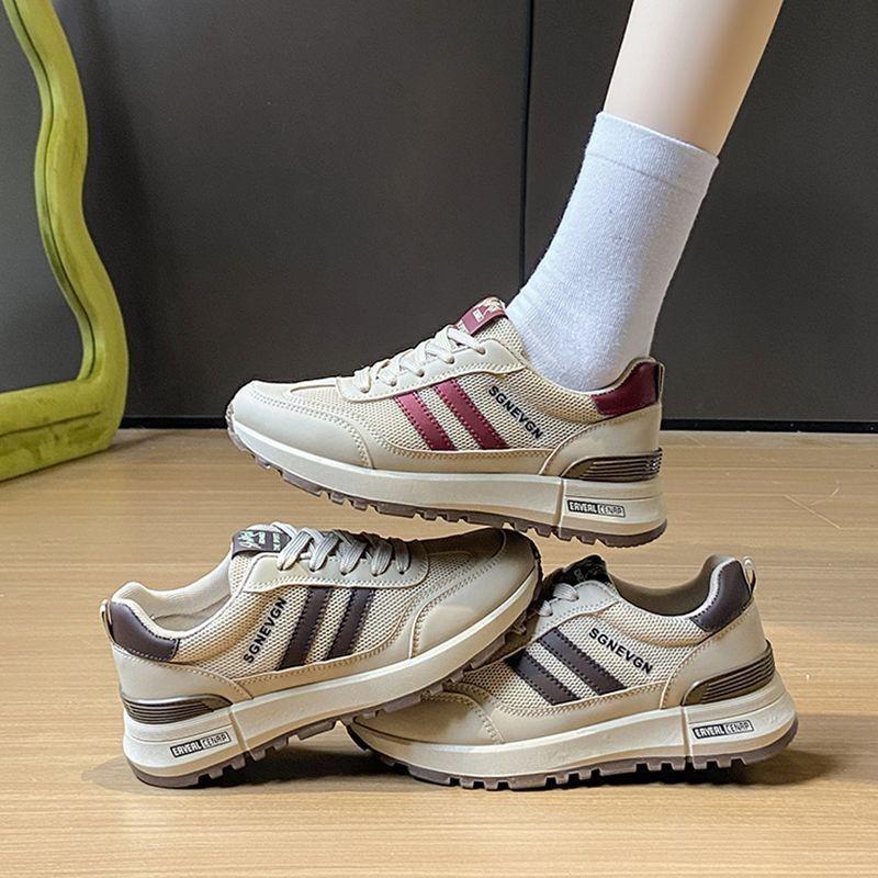 Sneaker Damen 2025 neu Frühling leichte weiche Sohle keine müden Füße Forrest Gump Schuhe Plateau Dad Schuhe Reise vielseitig