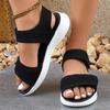 Women's Summer Casual Platform Sandals Comfortable Non Slip Beach Shoes Woman Soft Sole Lightweight Walking Sandalias Mujer 2026