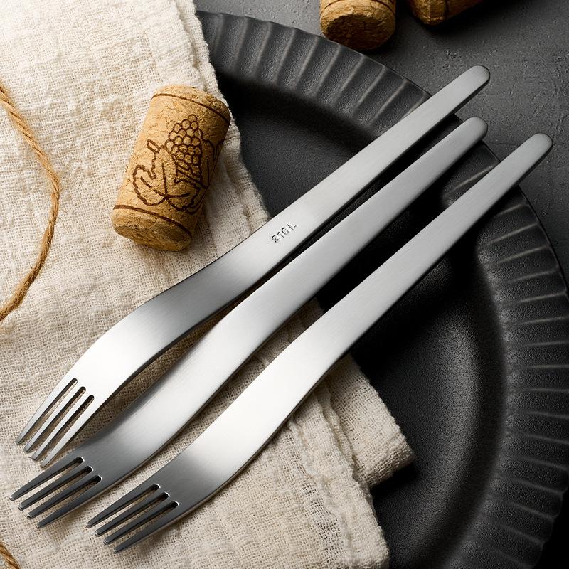 Stainless Steel Fruit Fork, High-end Feel, Cake and Dessert Fork, Household Food Grade, Minimalist Style, Small Fork, Fruit Skewer