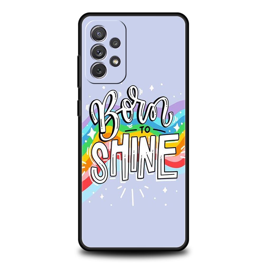 Gay Lesbian Rainbow Pride Phone Case for Samsung Galaxy A55 A35 A15 A14 A13 A25 A54 A51 A71 A72 A73 A32 A52 A41 Soft TPU Shell
