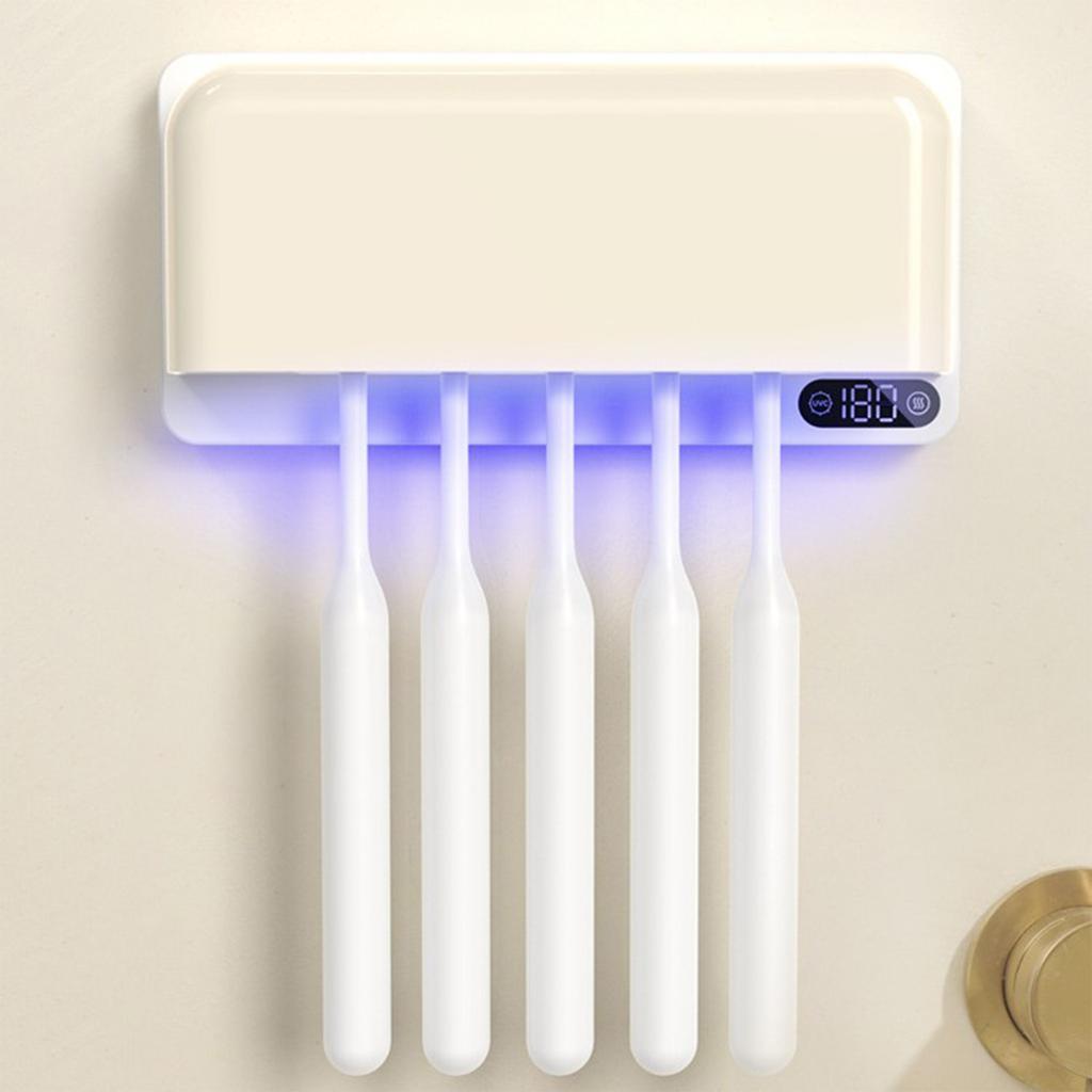 Multifunctional UV Toothbrush Sterilizer Automatic Drying Punch-free Wall-mounted Toothbrush Sterilizer Box